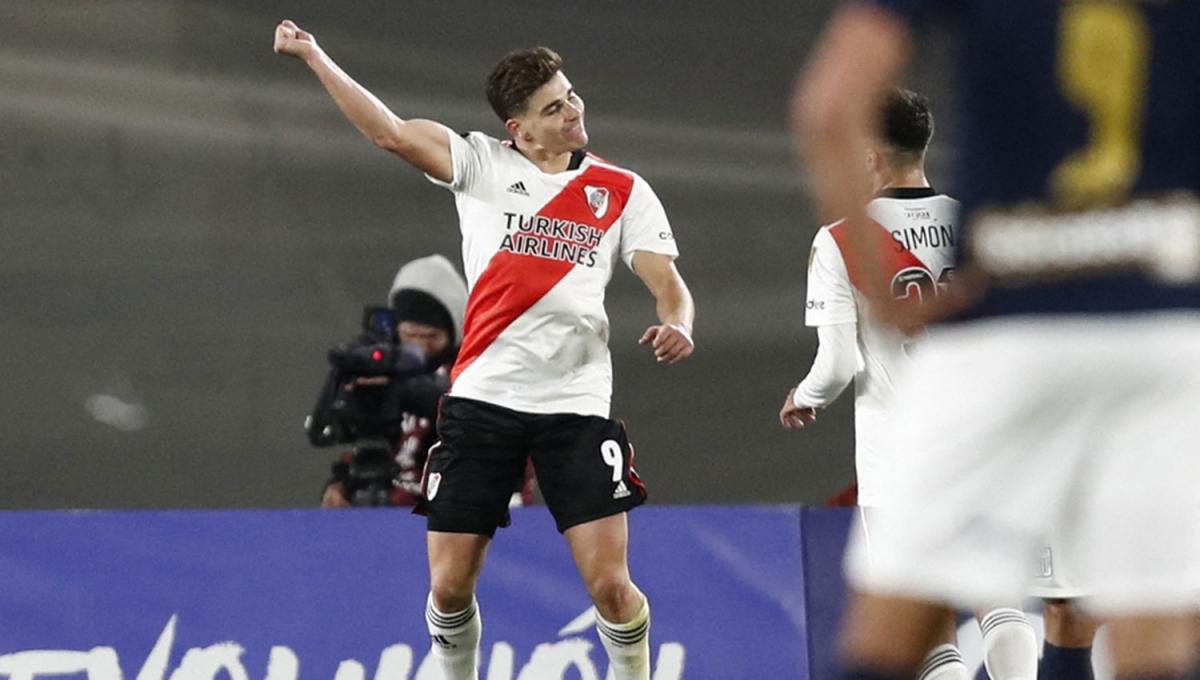 INOLVIDABLE. Julián Álvarez fue una máquina de hacer goles ante Alianza Lima.