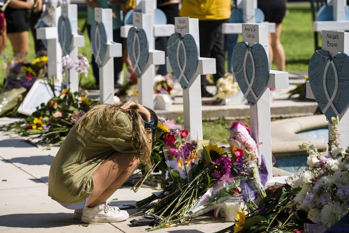 Homenaje a los niños asesinados en la masacre de  Texas