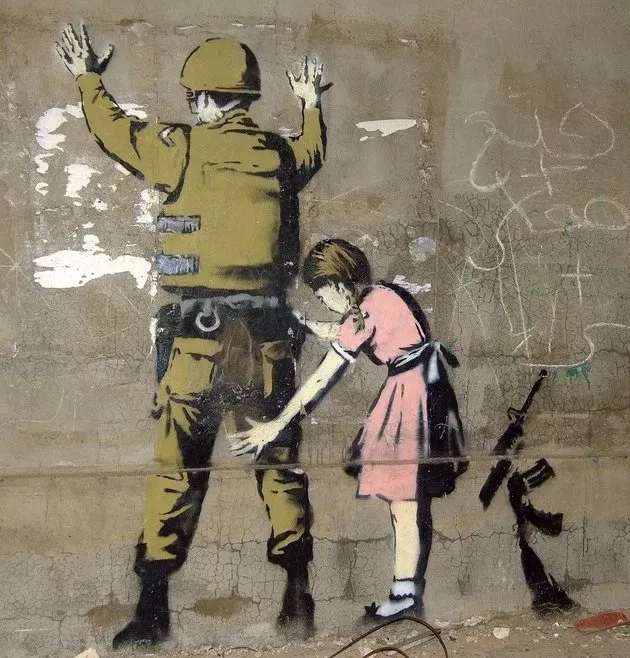 CRÍTICO. A través de sus creaciones, Banksy denuncia situaciones sociales. 