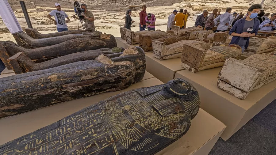 El hallazgo se produjo en la Necrópolis de Saqqara. Foto tomada de Télam