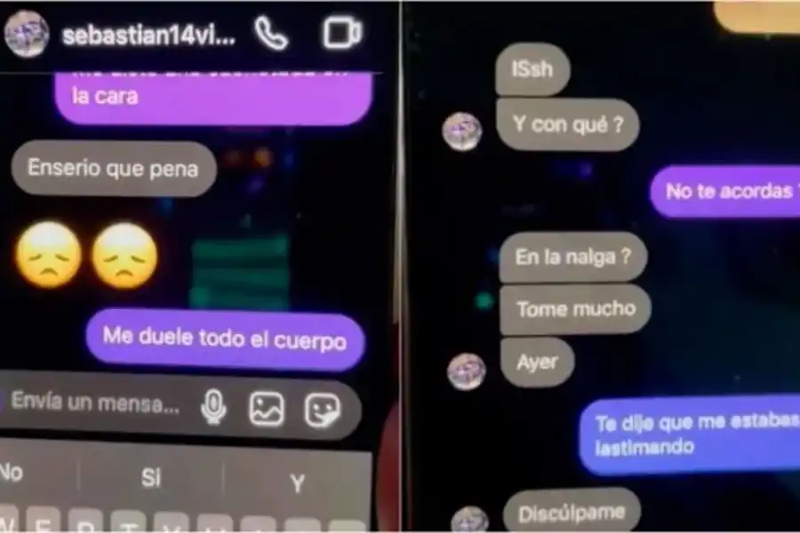 Captura de pantalla de los chats.