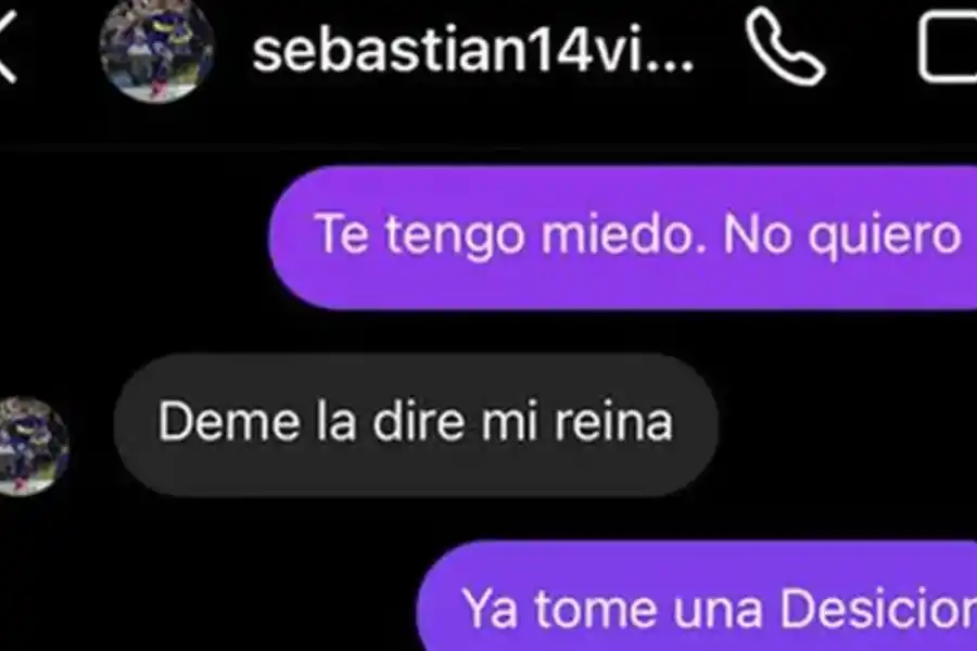 Captura de pantalla de los chats.