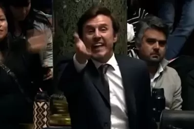 El marido de Pampita, a los gritos con un legislador kirchnerista en plena sesión