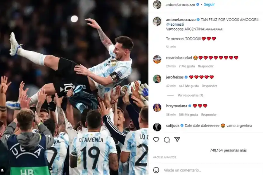 El emotivo mensaje que Anto Roccuzzo le dedicó a Leo Messi