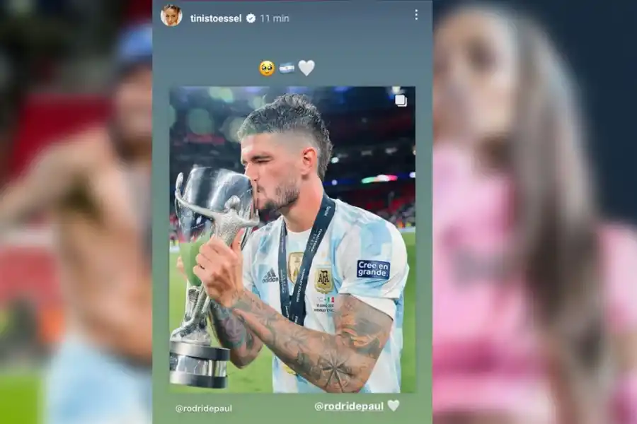 El mensaje de Tini a De Paul