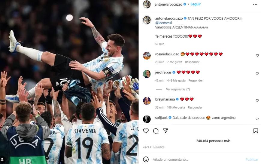 El emotivo mensaje que Anto Roccuzzo le dedicó a Leo Messi