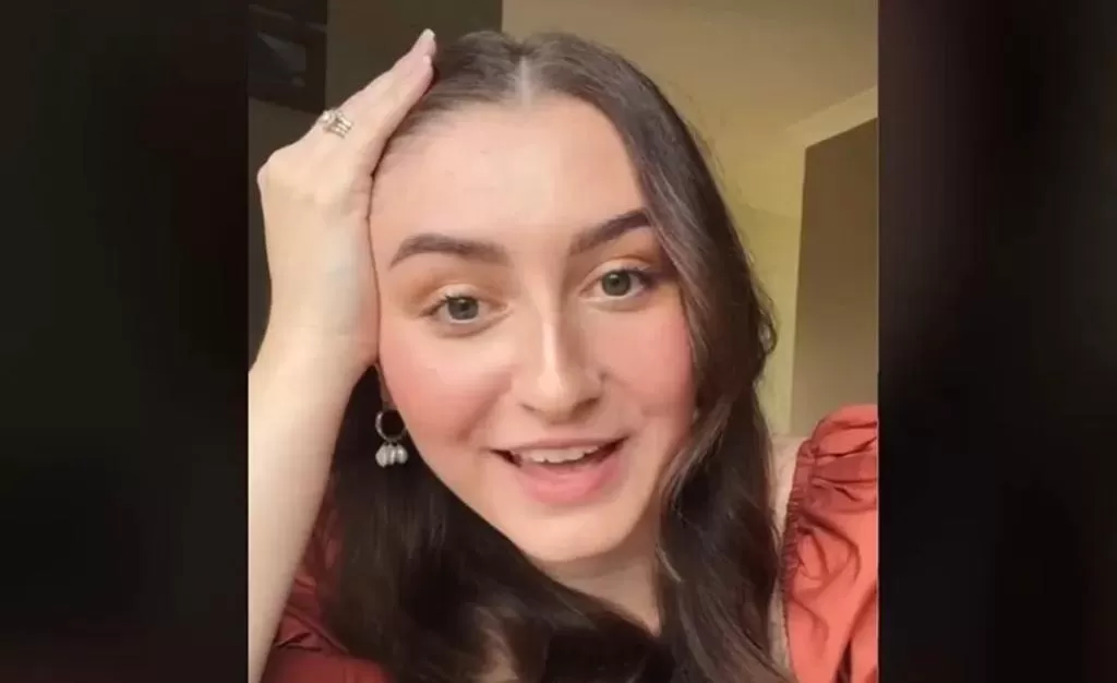 La novia relatando todo a través de un video en las redes.