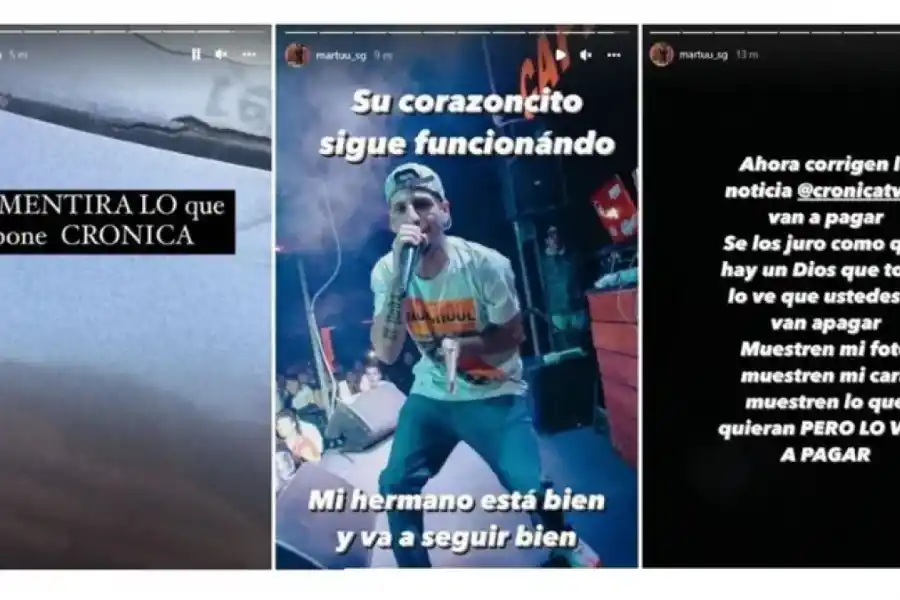 Dieron por muerto a El Noba y su hermana salió a desmentir la noticia