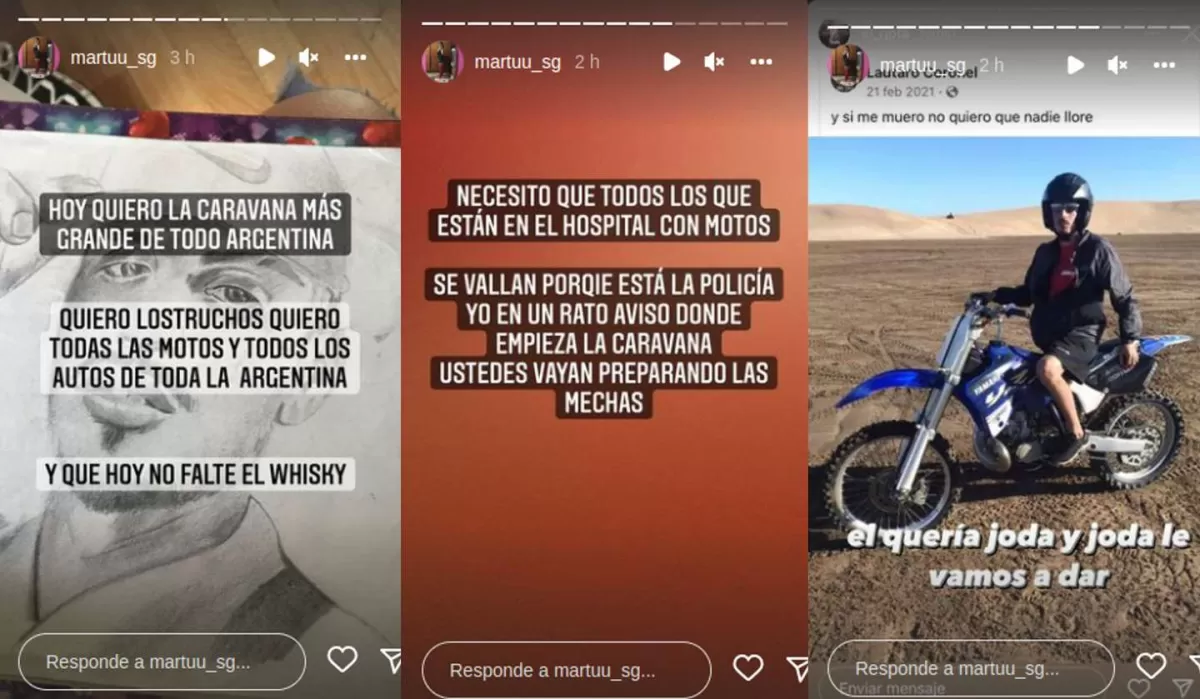 Las historias de Instagram de la hermana de El Noba.
