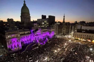 Ni Una Menos: el Congreso fue epicentro de la marcha en Buenos Aires