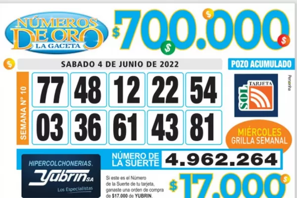 Los Números de Oro de LA GACETA