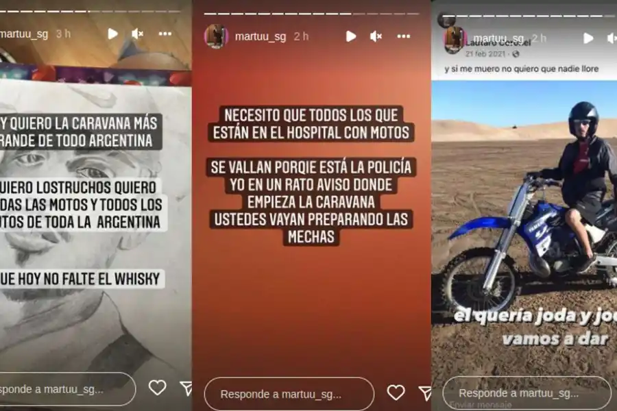 Las historias de Instagram de la hermana de El Noba.