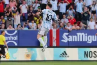 Con cinco goles de Messi, Argentina goleó a Estonia en Osasuna