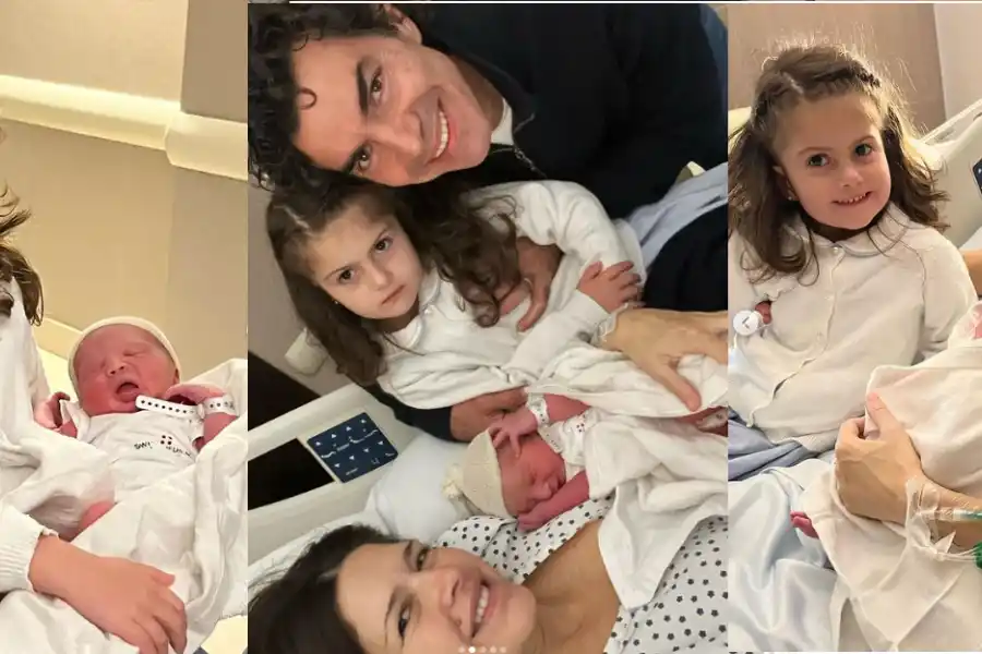 Familia completa! Belita conoció a Julia. 