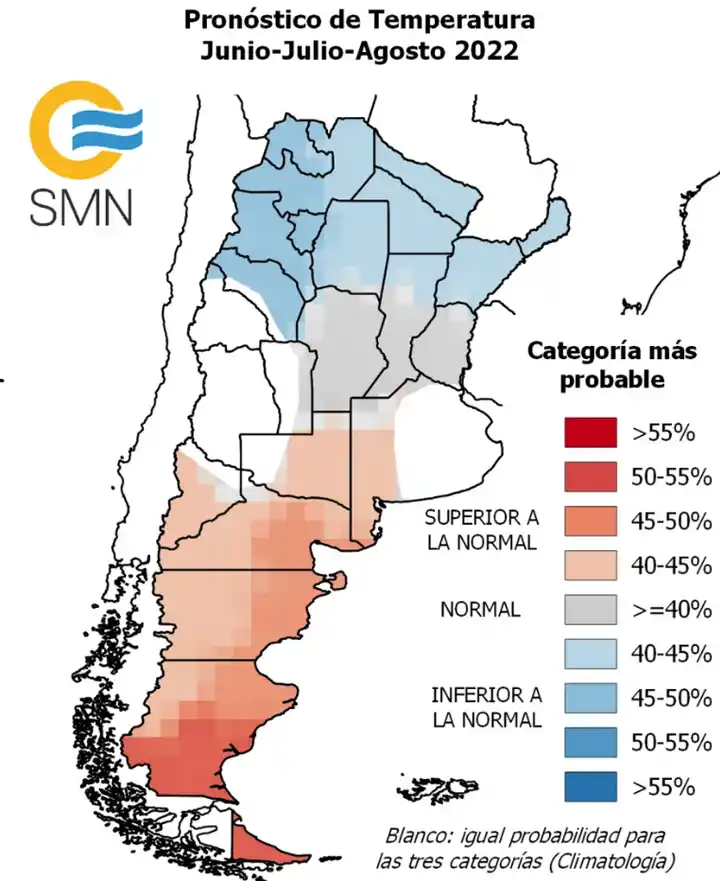 El invierno en Tucumán tendrá temperaturas inferiores a las normales