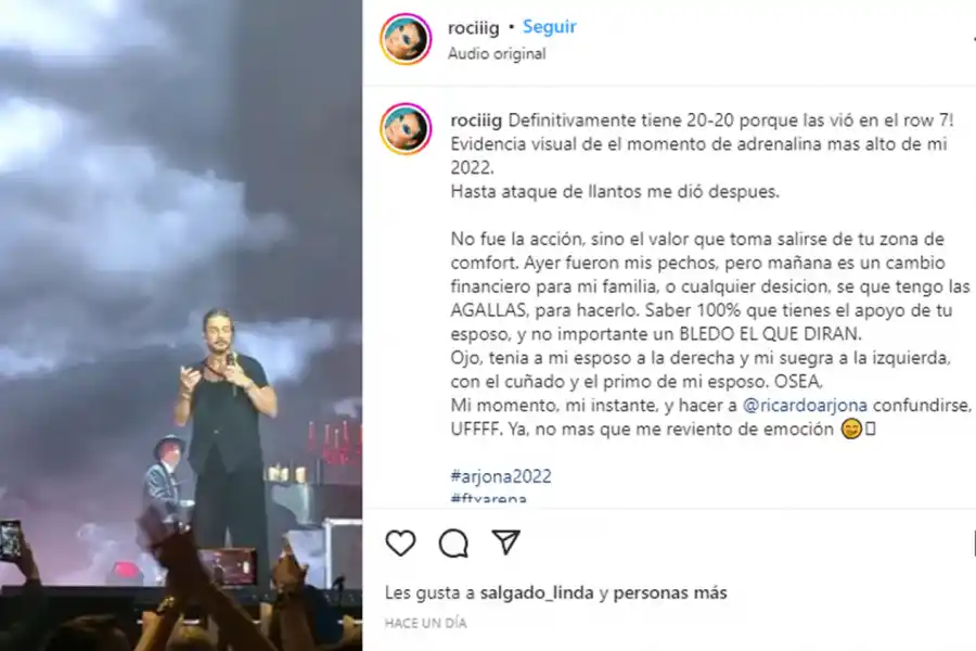 Video: una fan se quita la ropa en pleno show de Ricardo Arjona y él se olvida la letra
