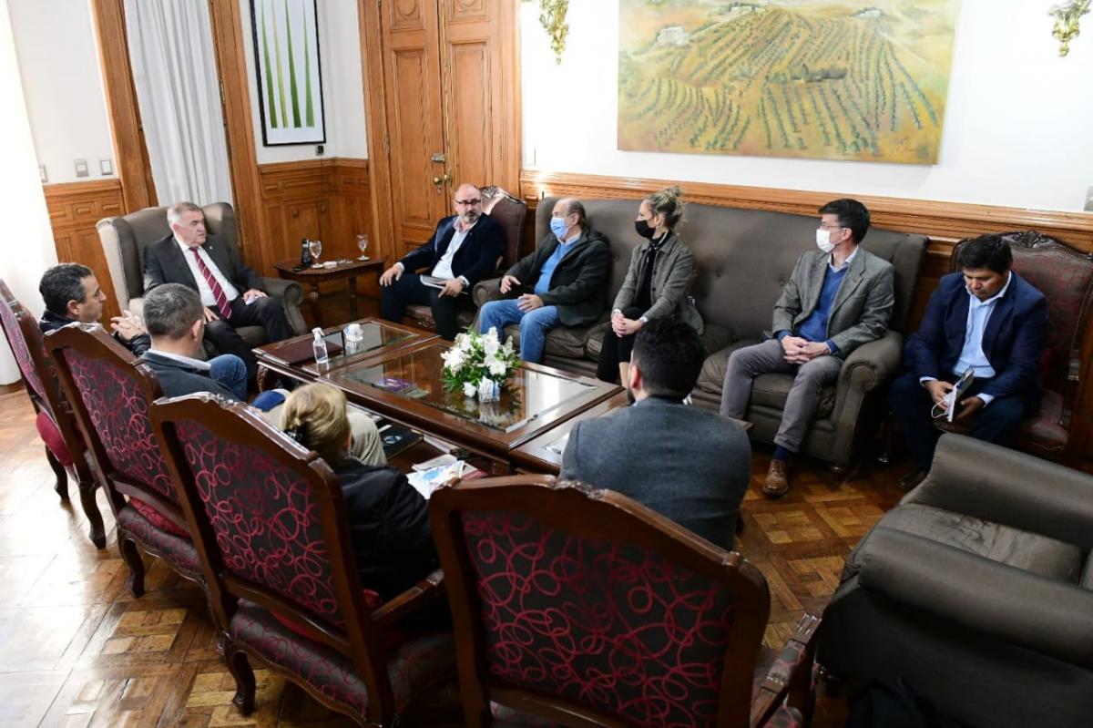 EN CASA DE GOBIERNO. El gobernador Jaldo encabezó la reunión. Foto: Prensa Gobernación