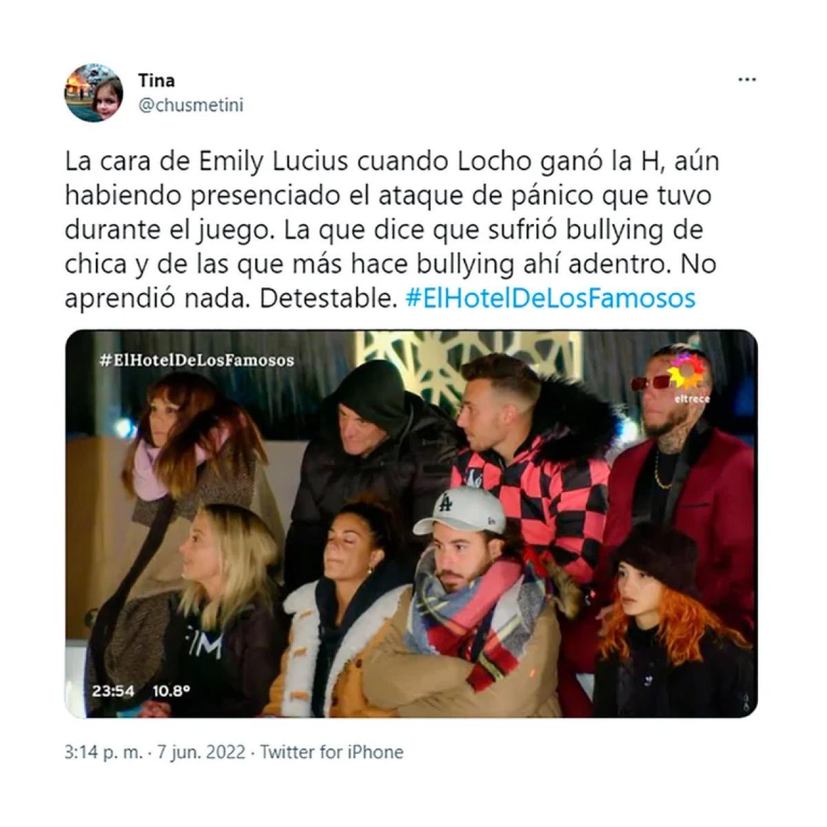 Hotel de Los Famosos: Emily Lucius fue repudiada en redes sociales y decidió cerrarlas