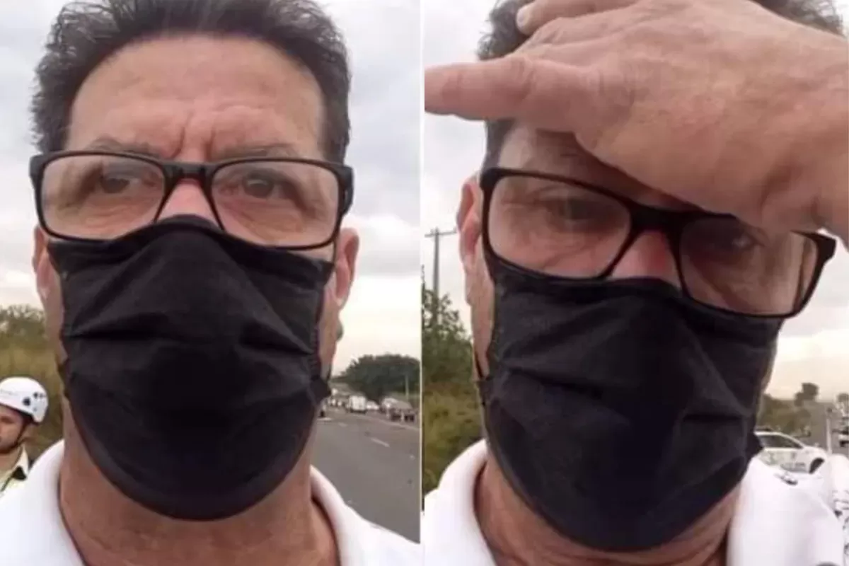 Brasil: un periodista fue a cubrir un accidente vial y se enteró en vivo que la víctima fatal era su hijo