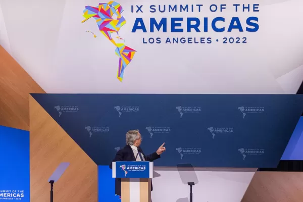 Alberto Fernández y un crítico discurso en la Cumbre de las Américas