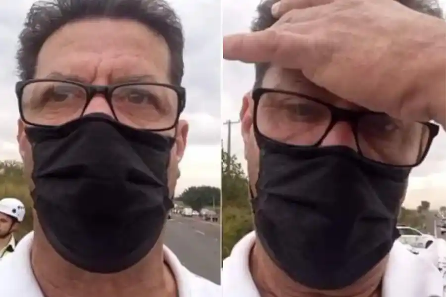 Brasil: un periodista fue a cubrir un accidente vial y se enteró en vivo que la víctima fatal era su hijo