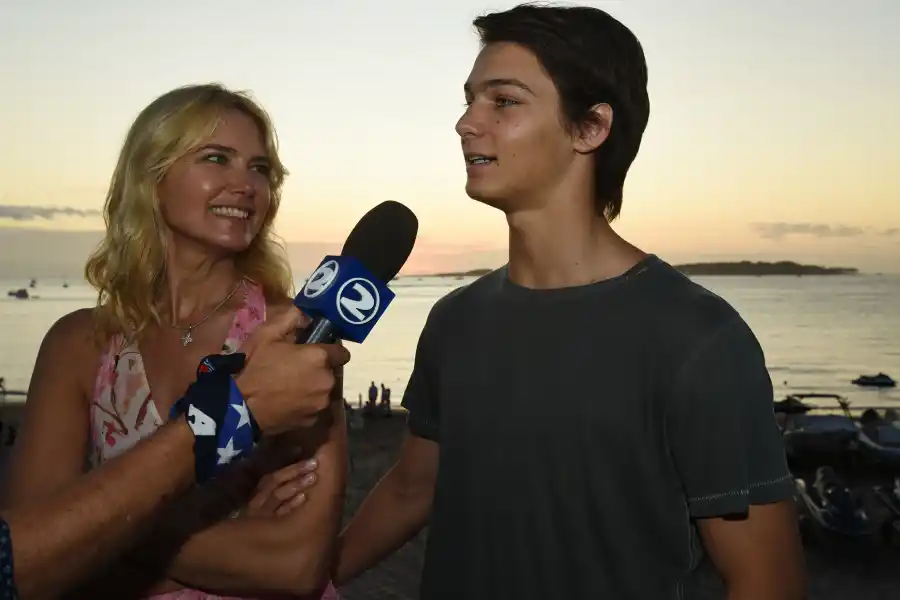 Valeria Mazza junto a su hijo Tiziano