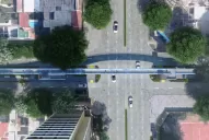 Por el mal tiempo, suspenden el traslado del puente peatonal de la Mate de Luna