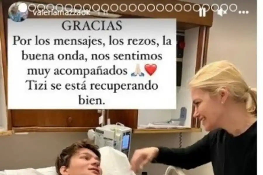 Tiziano y su madre, la ex modelo Valeria Mazza