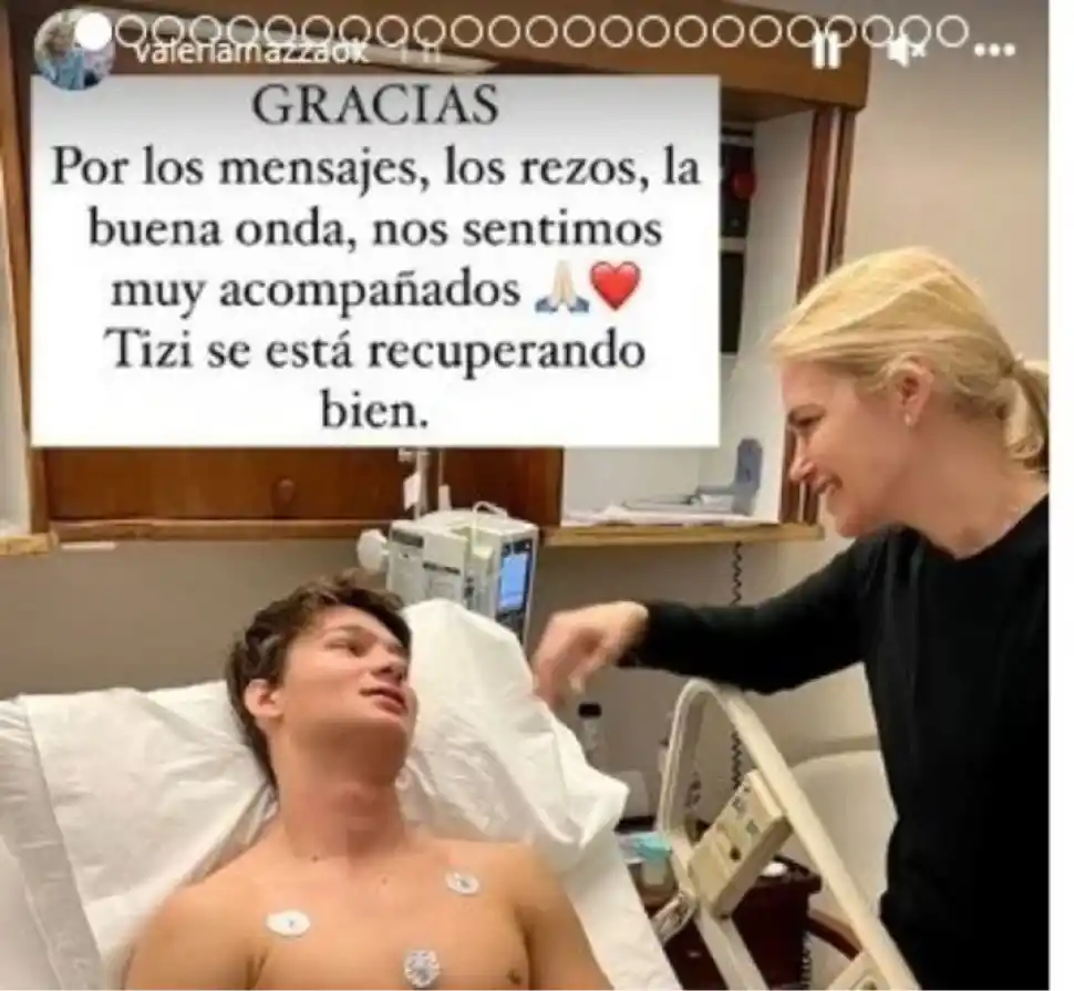 Tiziano y su madre, la ex modelo Valeria Mazza