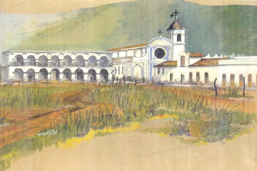 CABILDO DE TUCUMÁN. Una imagen a color del antiguo edificio.