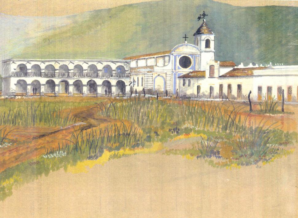 CABILDO DE TUCUMÁN. Una imagen a color del antiguo edificio.
