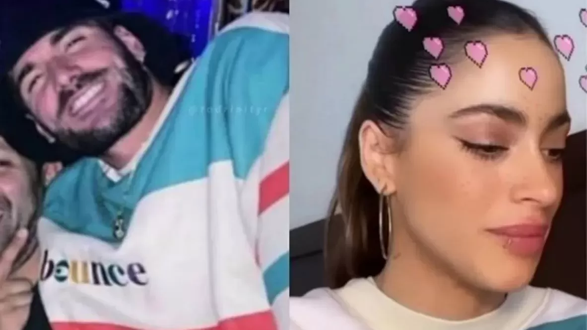 Tini y De Paul le compraron un buzo a una emprendedora de Temperley