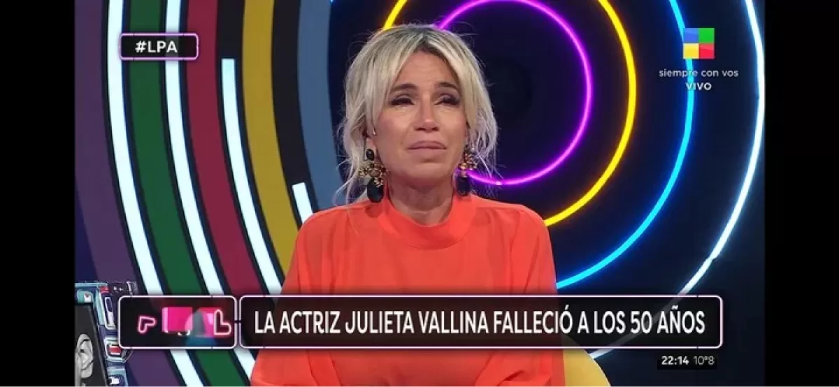 Florencia Peña despidió a su amiga Julieta Vallina.