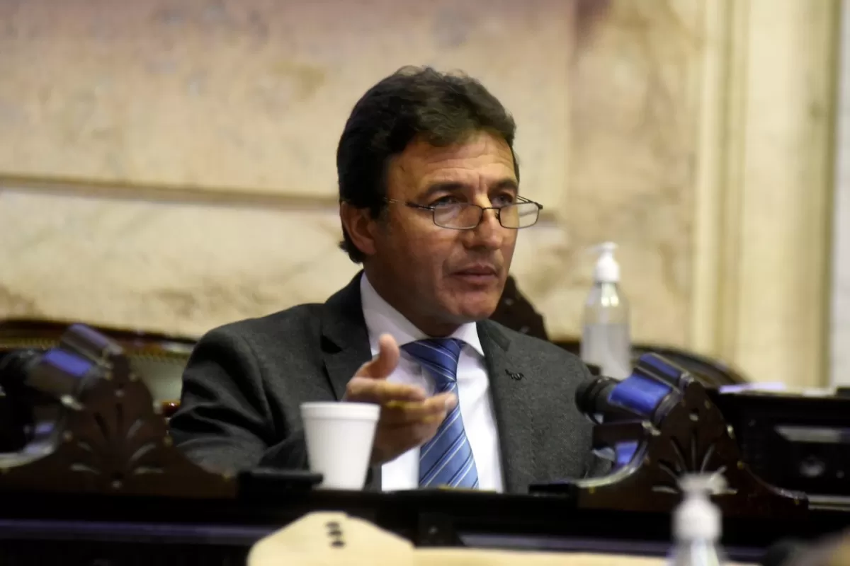 Roberto Sánchez, en su banca de Diputados.