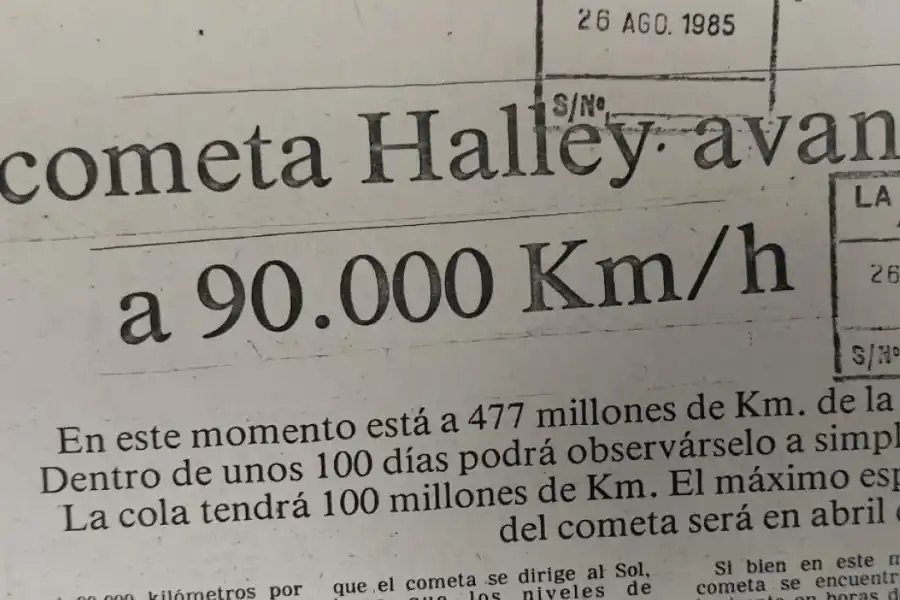 LA GACETA anunciaba el paso del cometa que generaba expectativa mundial