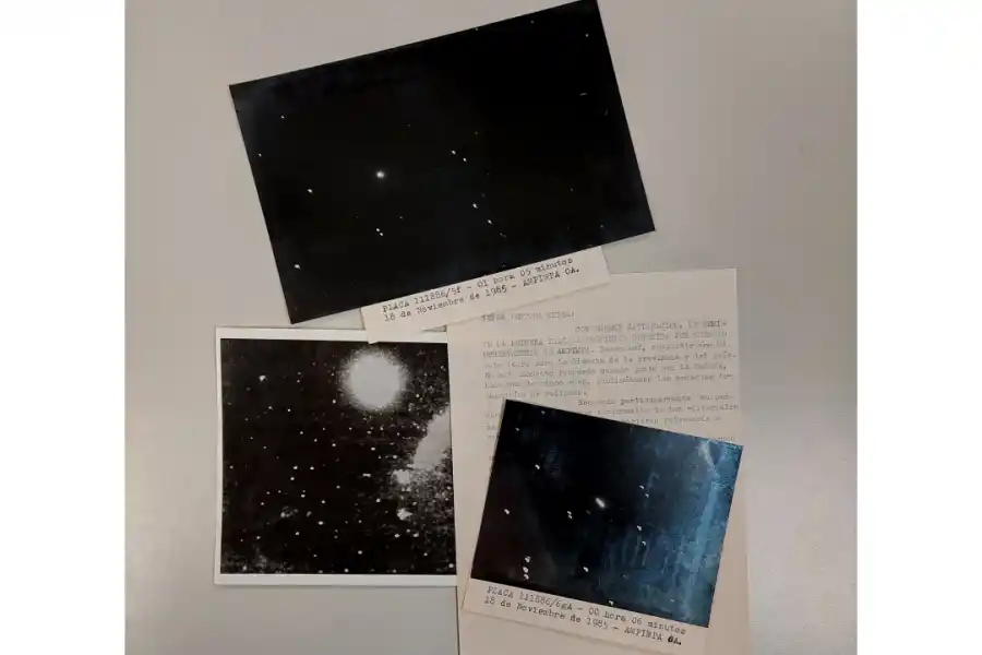 Correspondencia y fotografías enviadas desde el Observtorio