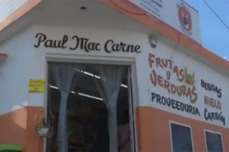 Carniceria cuyo nombre hace referencia a un miembro de 