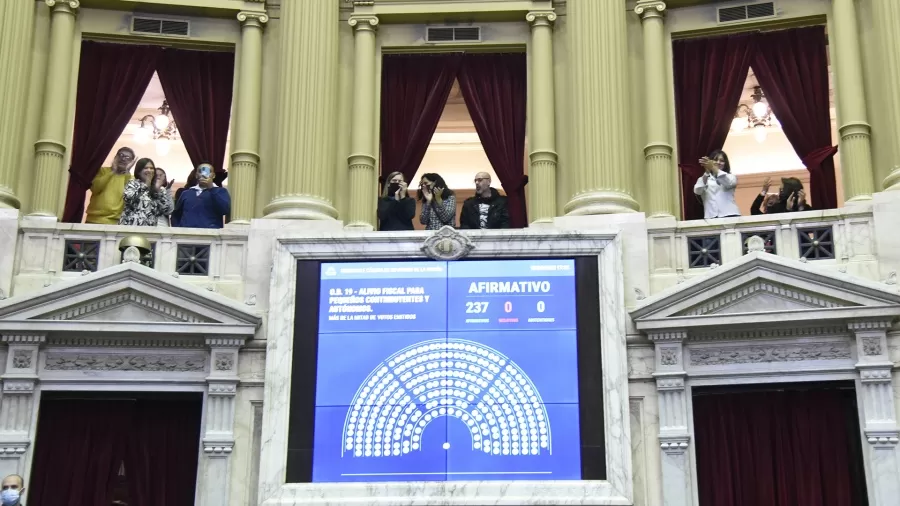 VOTACIÓN. En la Cámara Baja se aprobó el proyecto con 237 votos positivos, 0 negativos y 0 abstenciones.  