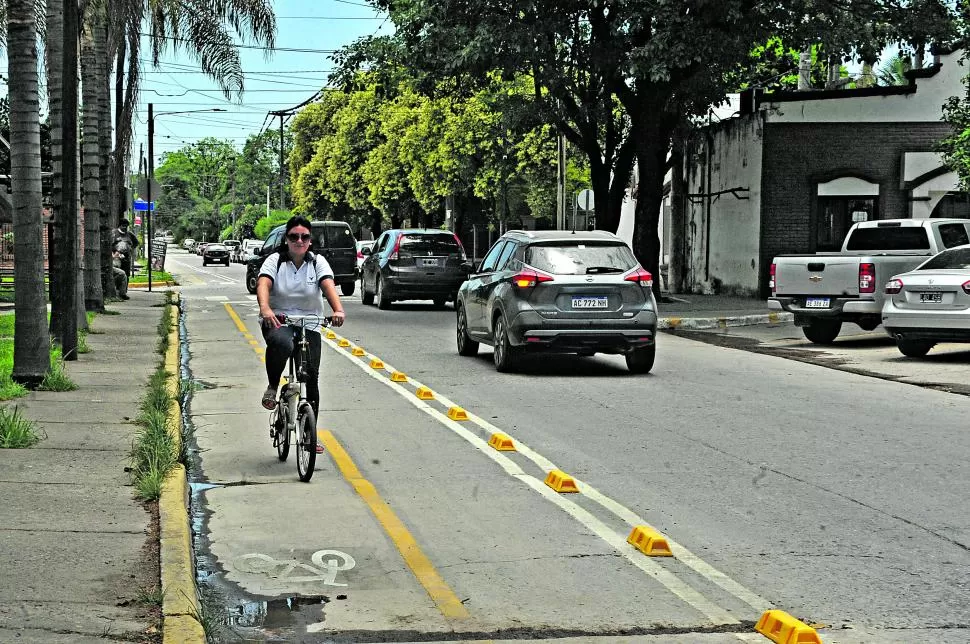 CICLOVÍAS. Esta iniciativa, impulsada por la Municipalidad, apunta a incentivar la bici como transporte. 