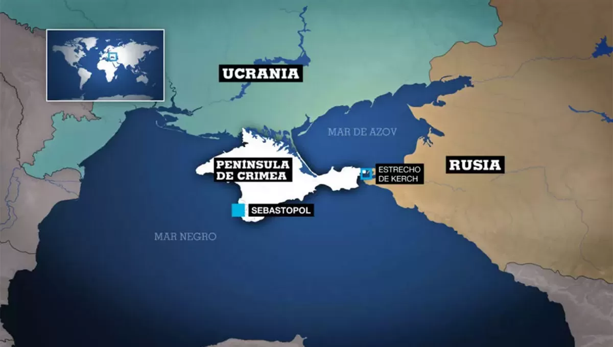 EN DISPUTA. La península de Crimea fue anexada a Rusia en 2014.
