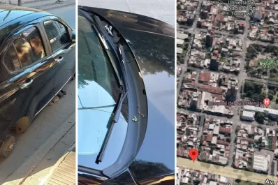 Dejó estacionado su auto y le robaron tres ruedas a metros del Hospital de Niños