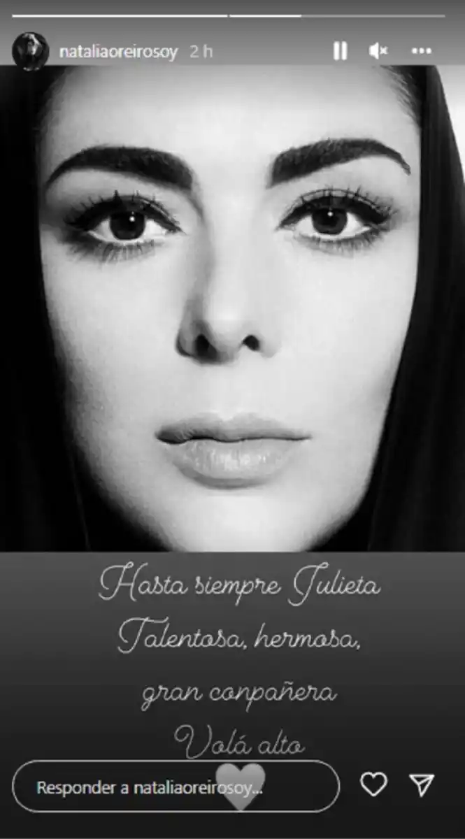 El posteo de Natalia Oreiro.