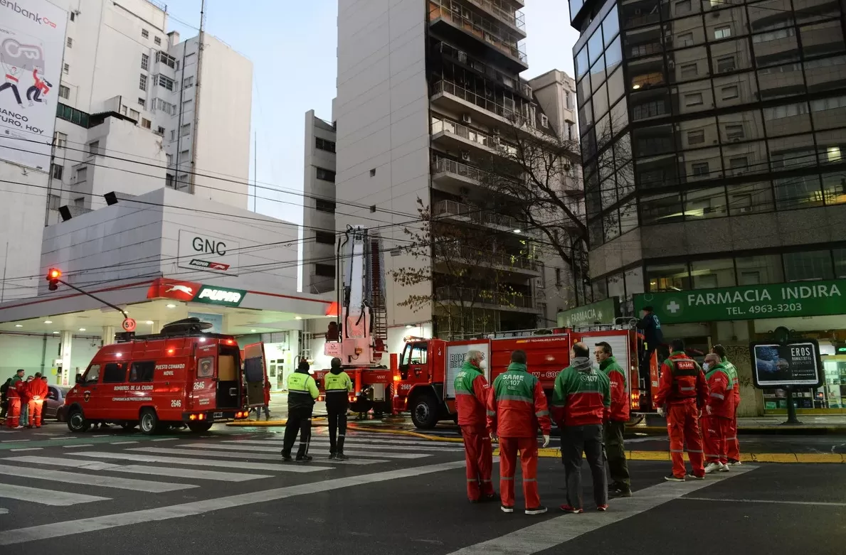 Trágico incendio en Recoleta