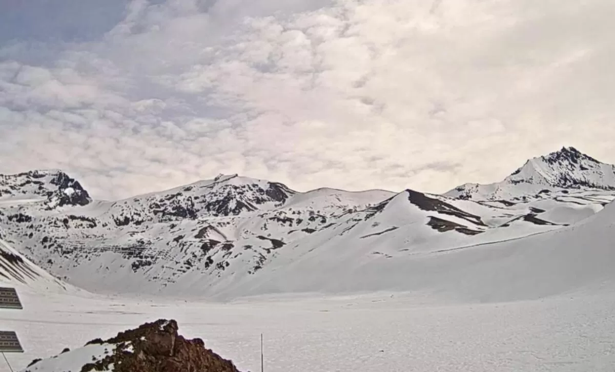 Nieve en Mendoza. Foto diario El Sol.