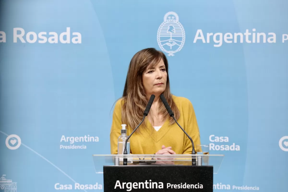 Gabriela Cerruti, portavoz de la Presidencia de la Nación. Foto de Prensa Casa Rosada