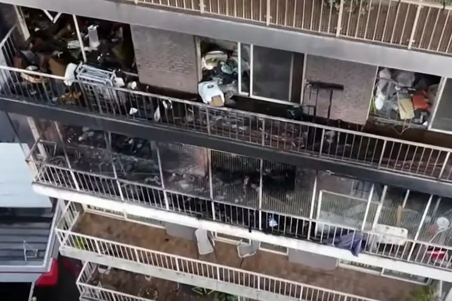 Trágico incendio en Recoleta
