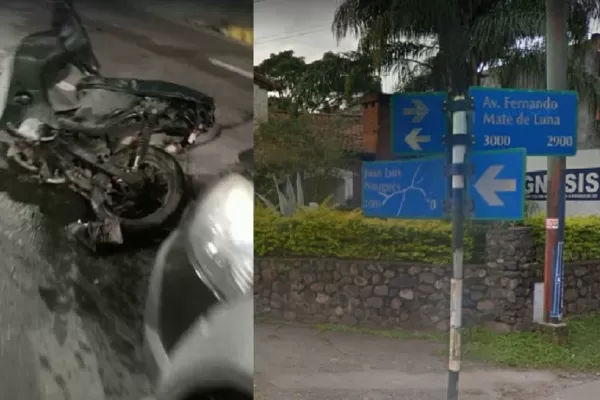 Un automovilista embistió una moto en la Mate de Luna y huyó: Conducir ebrio es una enfermedad mortal