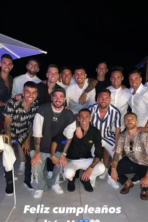 El posteo de De Paul para felicitar a Messi.