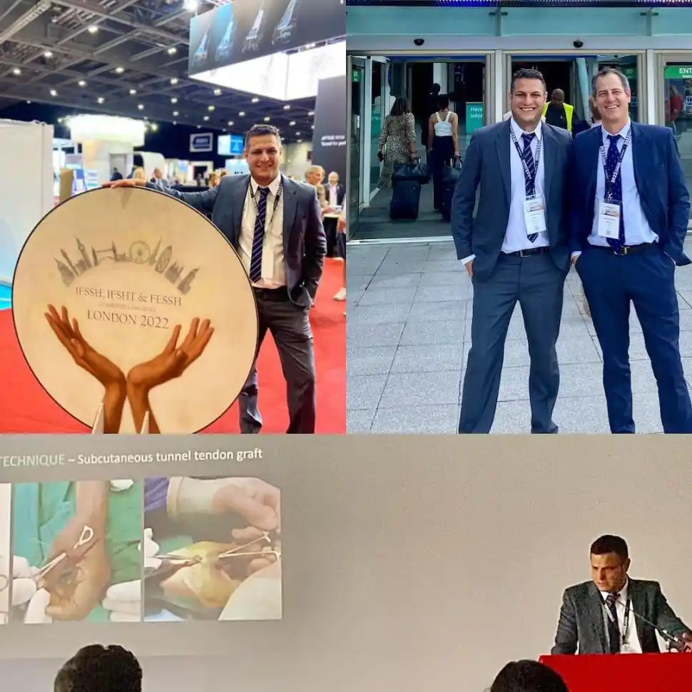 EN LONDRES. Los hermanos Herrera durante el congreso.