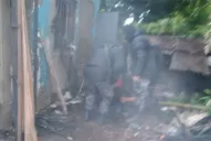 El incendio de una casa provocó tensión en Yerba Buena